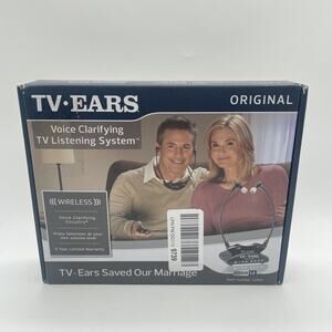 TV Ears Wireless Dual Digital Voice Clarifying Headphones Listening System 11641